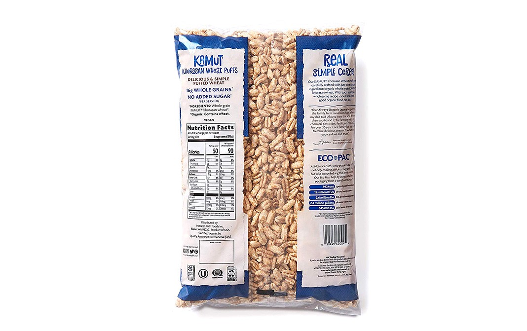 Nature's Path Organic Kamut Khorasan Wheat Puffs   Pack  170 grams